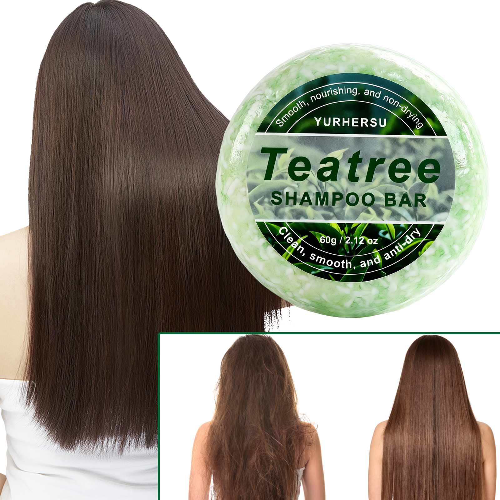 Castor Oil Soap - Natural Tea Tree Shampoo Bar Oil