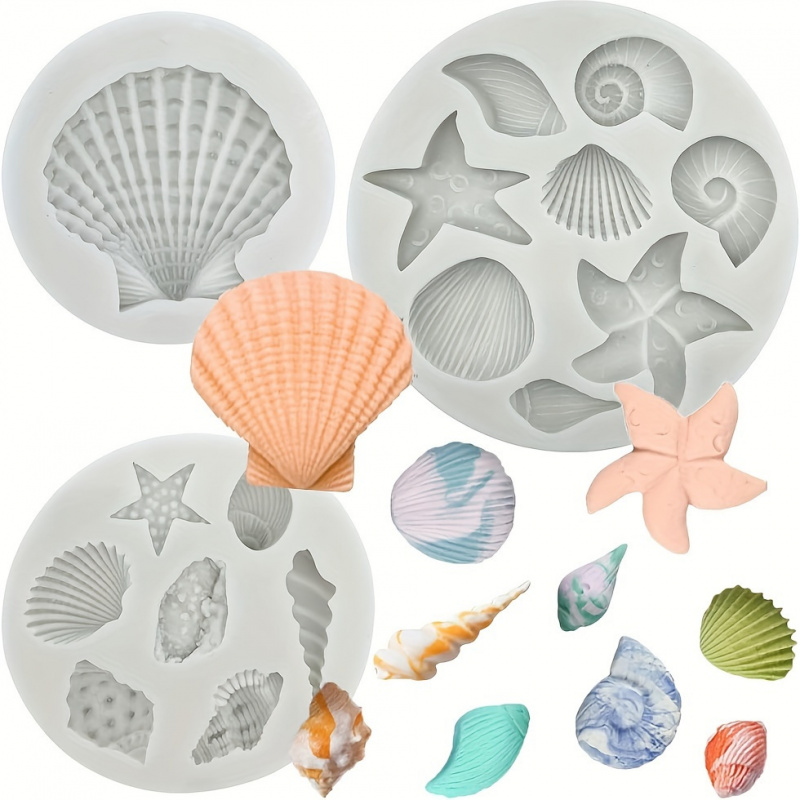 Soap Making Kit For Beginners - 3pcs/set, shell mold set, irregular shape,