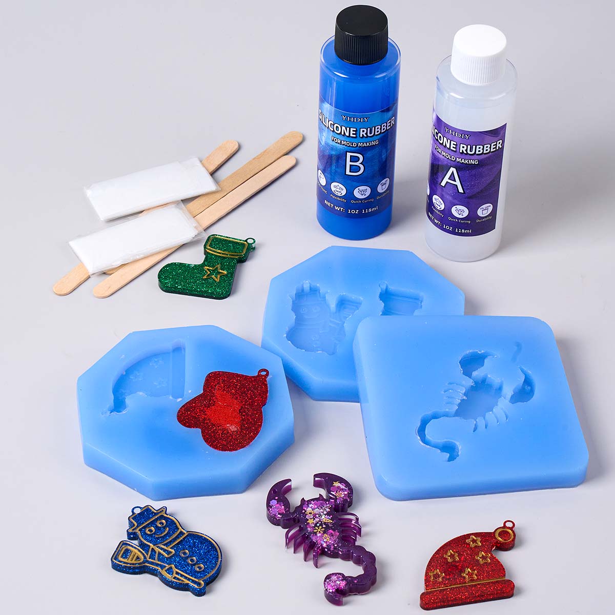 118ml/296ml Silicone Mold Maki - مراجعة Soap Making Kit For Beginners وسعره