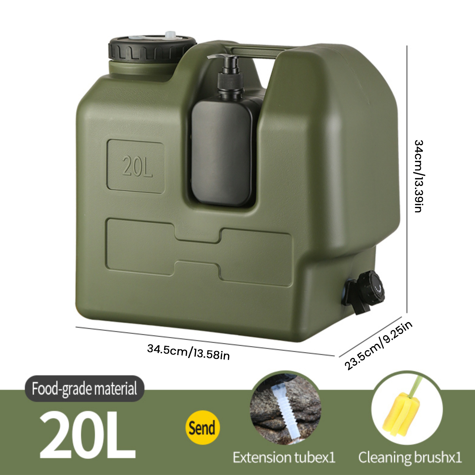 15/20L Portable Camping Water  - مراجعة Soap Making Jar وسعره