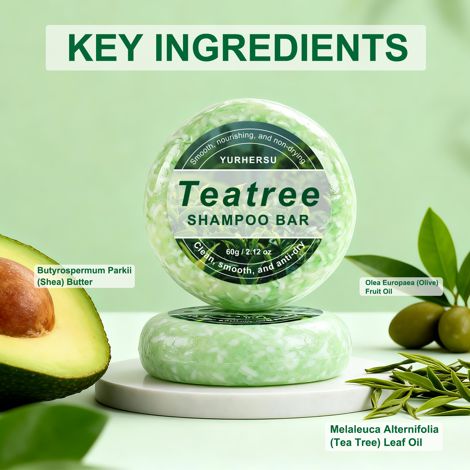 Natural Tea Tree Shampoo Bar O - مراجعة Castor Oil Soap وسعره