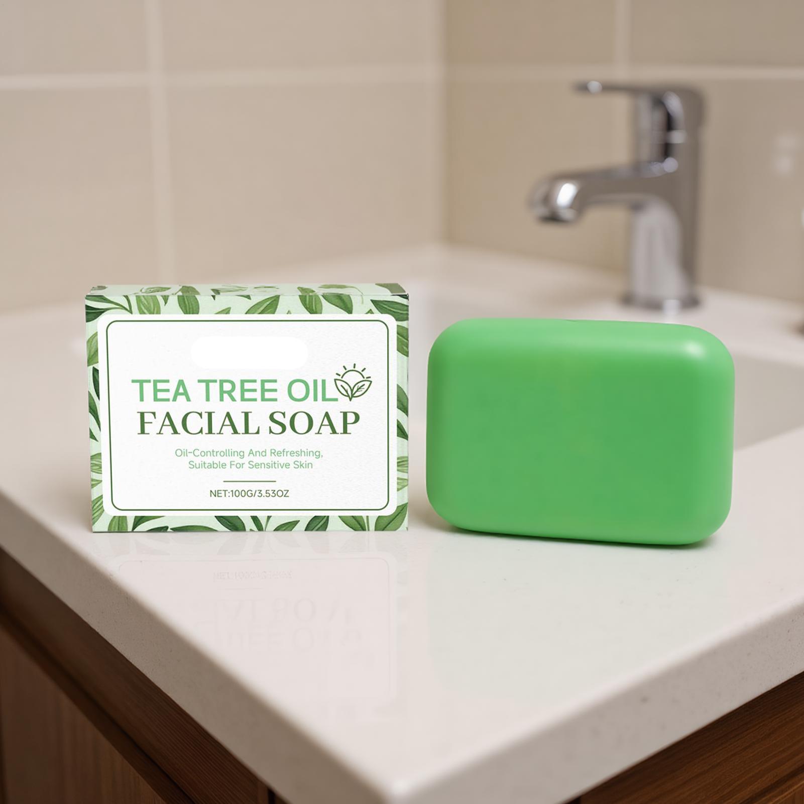 1pc Tea Tree Soap for Face Bod - مراجعة Castor Oil Soap وسعره