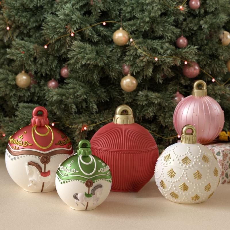 Y1UD Christmas Ball Silicone C - مراجعة Soap Making Jar وسعره