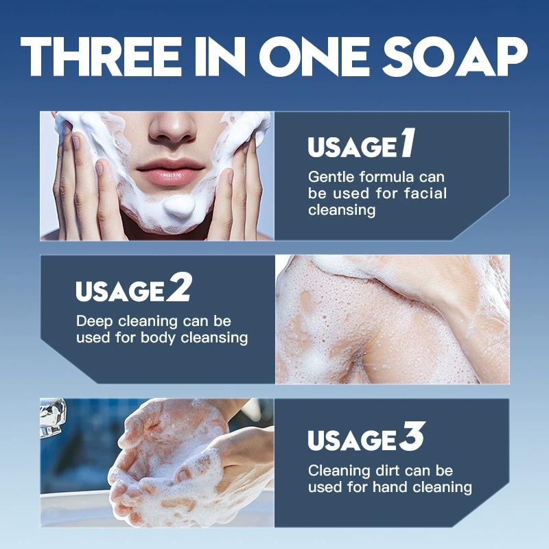 1/2PCS SADOER Men'S Three In O - مراجعة Castor Oil Soap وسعره