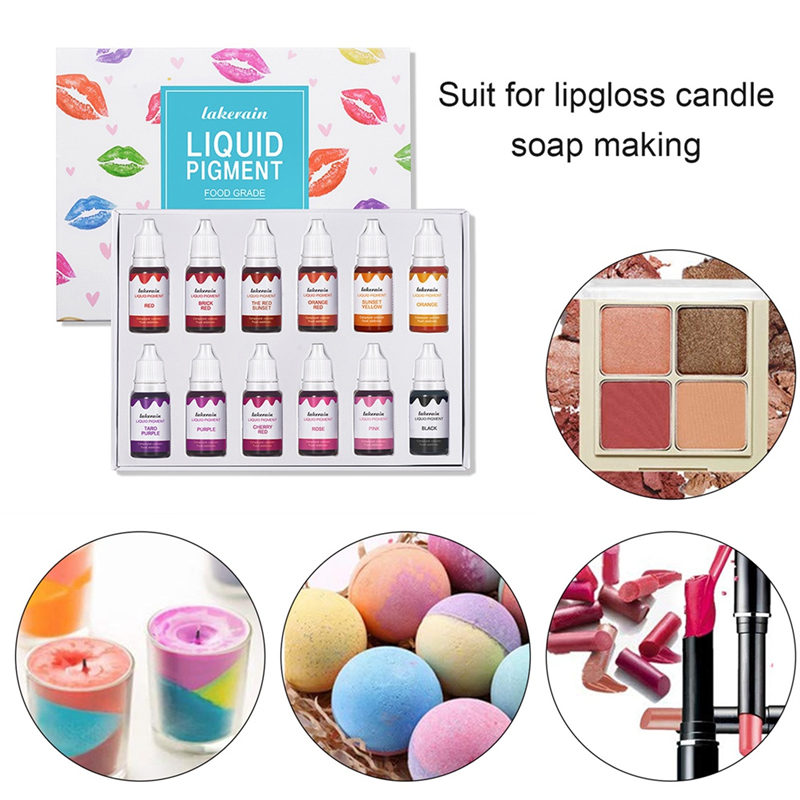 ABGU  12Colors/Set Epoxy Resin - مراجعة Soap Making Die وسعره