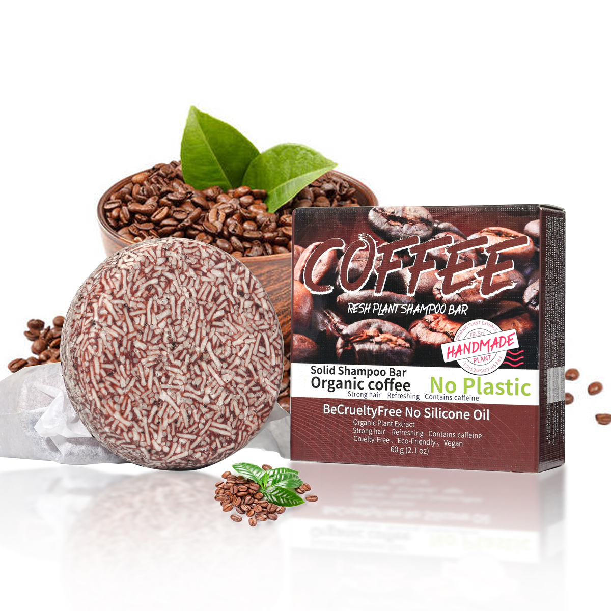 J+60g Coffee Solid Shampoo Moi - مراجعة Castor Oil Soap وسعره
