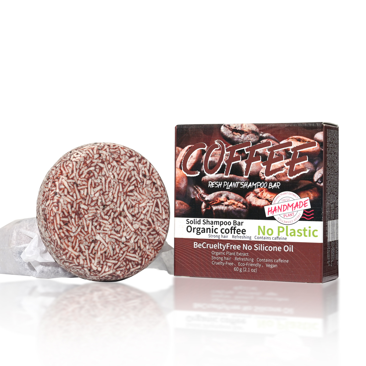 J+60g Coffee Solid Shampoo Moi - مراجعة Castor Oil Soap وسعره