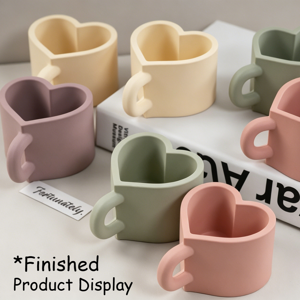 Heart Shaped Teacup Silicone M - مراجعة Soap Making Jar وسعره