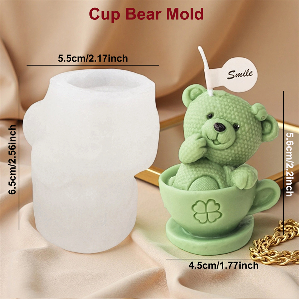 Teddy Bear in Cup Silicone Mol - مراجعة Soap Making Jar وسعره