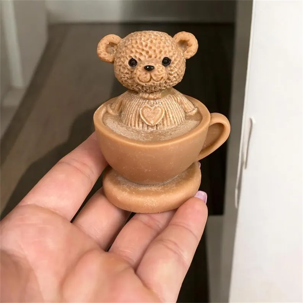 Teddy Bear in Cup Silicone Mol - مراجعة Soap Making Jar وسعره